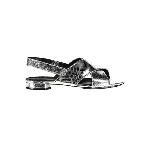Calvin Klein CALVIN KLEIN SILVER WOMAN SANDAL SHOES