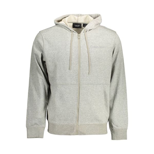 Calvin Klein CALVIN KLEIN SWEATSHIRT WITH ZIP MAN GRAY
