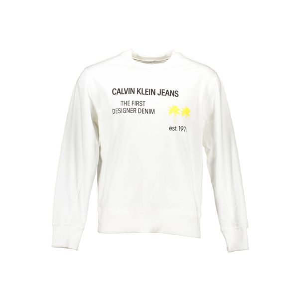 Calvin Klein CALVIN KLEIN SWEATSHIRT WITHOUT ZIP MAN WHITE