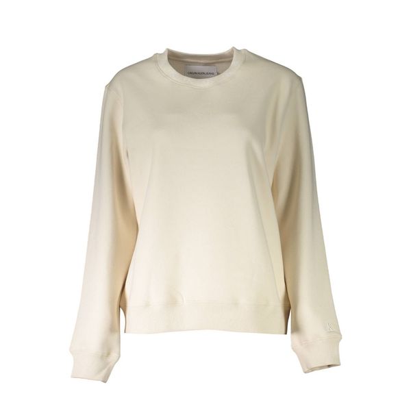 Calvin Klein CALVIN KLEIN SWEATSHIRT WITHOUT ZIP WOMAN BEIGE