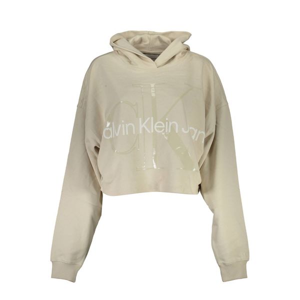 Calvin Klein CALVIN KLEIN SWEATSHIRT WITHOUT ZIP WOMAN BEIGE