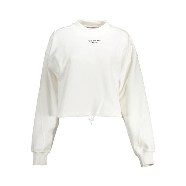 Calvin Klein CALVIN KLEIN SWEATSHIRT WITHOUT ZIP WOMAN WHITE
