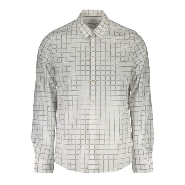 Calvin Klein CALVIN KLEIN WHITE MEN'S LONG SLEEVE SHIRT