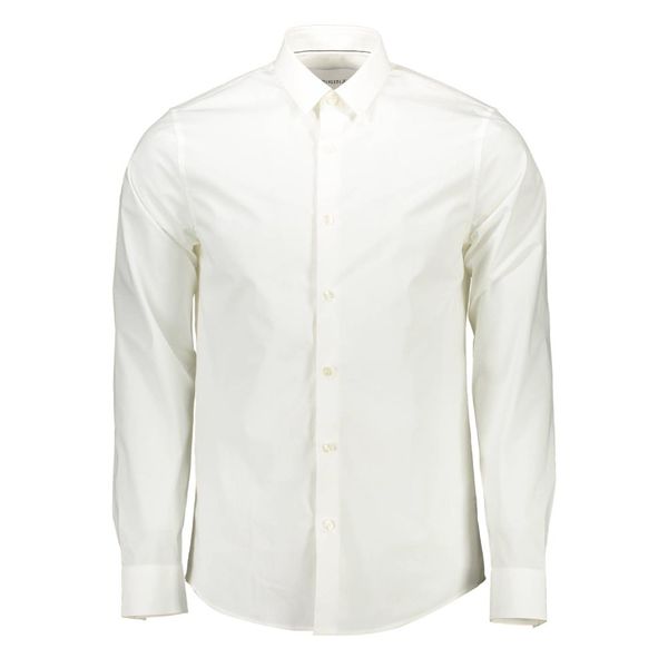 Calvin Klein CALVIN KLEIN WHITE MEN'S LONG SLEEVE SHIRT