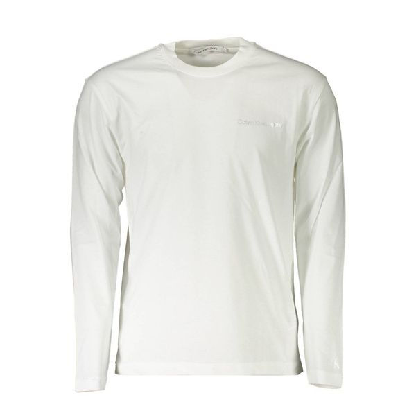 Calvin Klein CALVIN KLEIN WHITE MEN'S LONG SLEEVED T-SHIRT