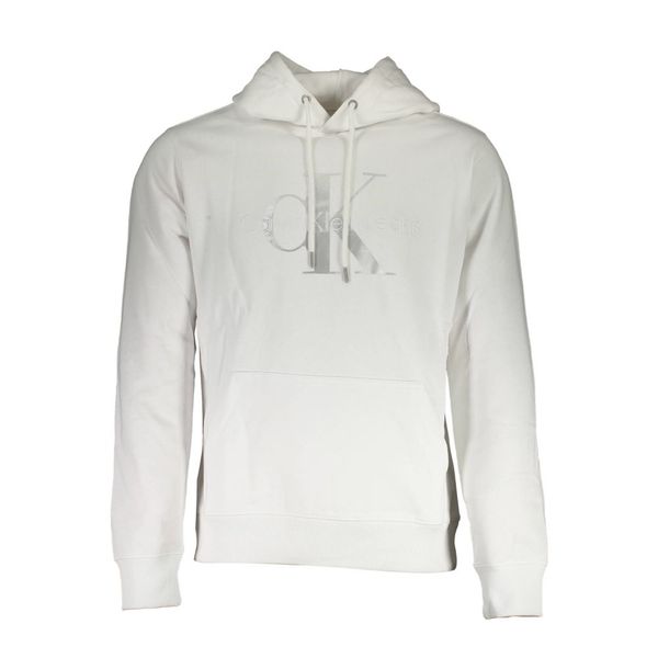 Calvin Klein CALVIN KLEIN WHITE MEN'S SWEATSHIRT WITHOUT ZIP