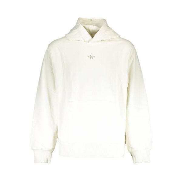 Calvin Klein CALVIN KLEIN WHITE MEN'S SWEATSHIRT WITHOUT ZIP