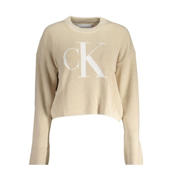 Calvin Klein CALVIN KLEIN WOMEN'S BEIGE SWEATER