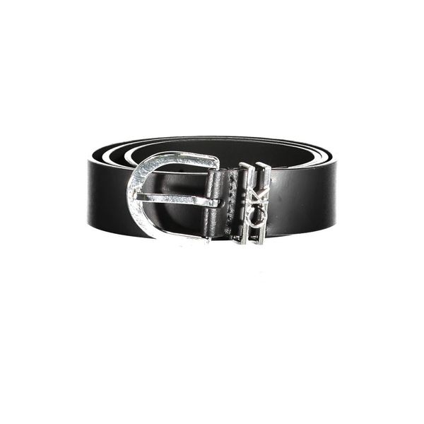 Calvin Klein CALVIN KLEIN WOMEN'S LEATHER BELT BLACK