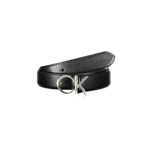 Calvin Klein CALVIN KLEIN WOMEN'S LEATHER BELT BLACK