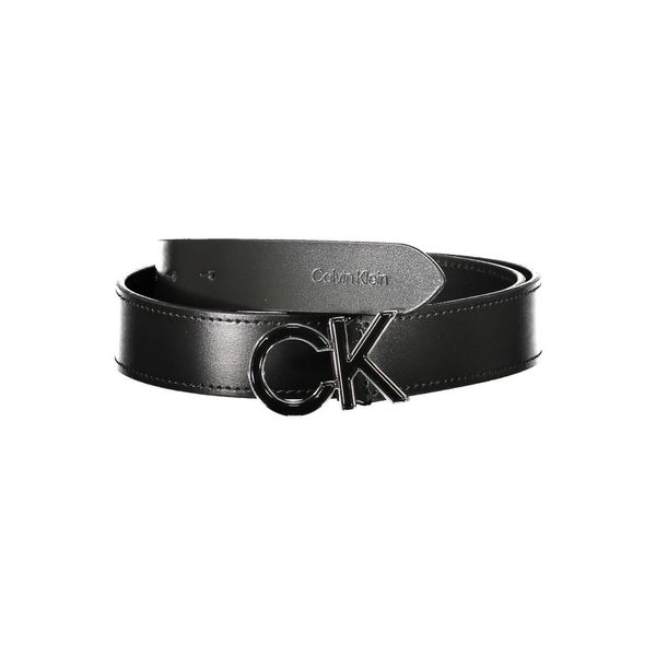 Calvin Klein CALVIN KLEIN WOMEN'S LEATHER BELT BLACK