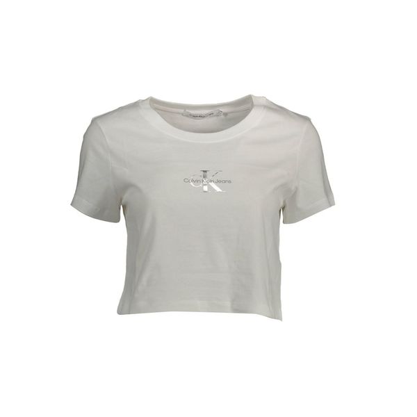 Calvin Klein CALVIN KLEIN WOMEN'S SHORT SLEEVE T-SHIRT WHITE