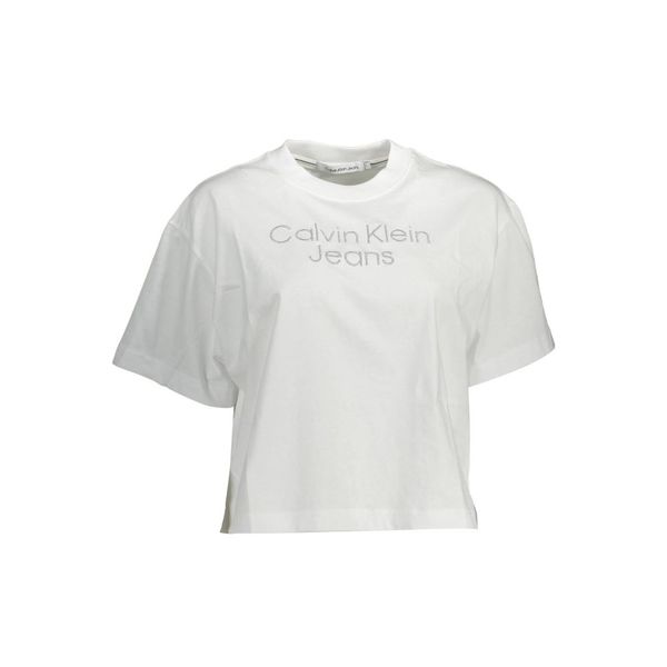 Calvin Klein CALVIN KLEIN WOMEN'S SHORT SLEEVE T-SHIRT WHITE