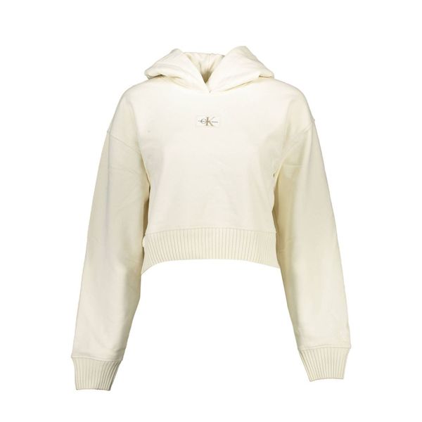 Calvin Klein CALVIN KLEIN WOMEN'S SWEATSHIRT WITHOUT ZIP WHITE