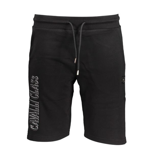 Cavalli Class CAVALLI CLASS BLACK MEN'S SHORT PANTS
