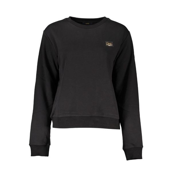 Cavalli Class CAVALLI CLASS BLACK SWEATSHIRT WITHOUT ZIP