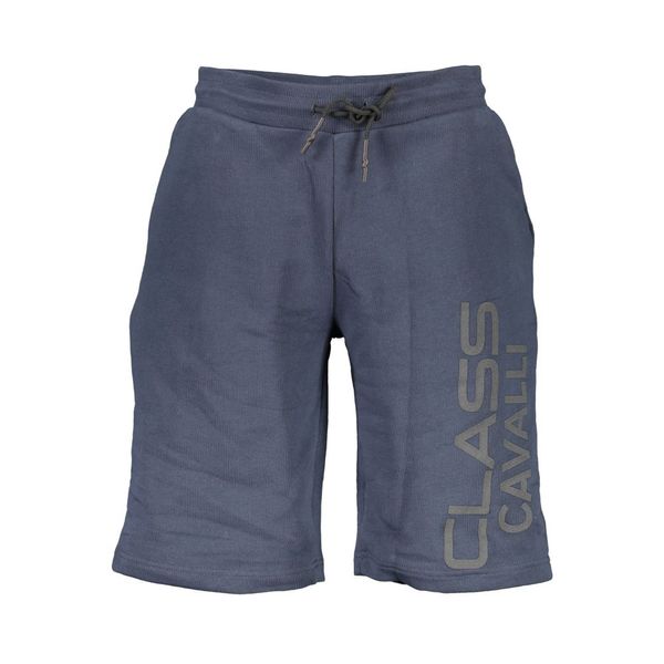 Cavalli Class CAVALLI CLASS MEN'S BLUE SHORT TROUSERS
