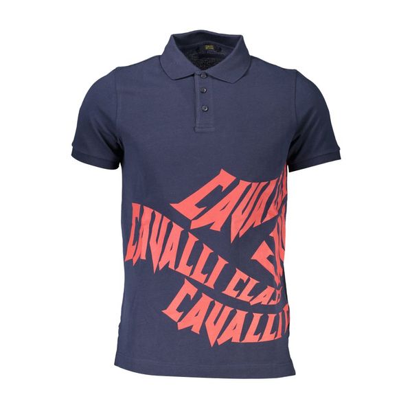 Cavalli Class CAVALLI CLASS POLO SHORT SLEEVE MAN BLUE