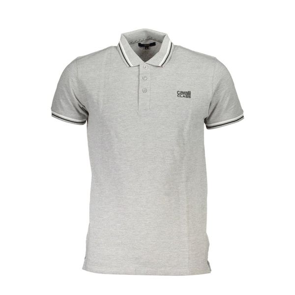Cavalli Class CAVALLI CLASS POLO SHORT SLEEVE MAN GRAY