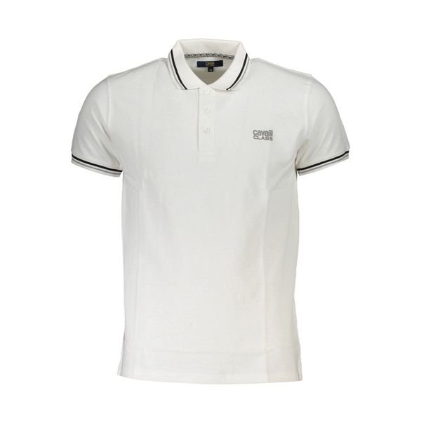 Cavalli Class CAVALLI CLASS POLO SHORT SLEEVE MAN WHITE
