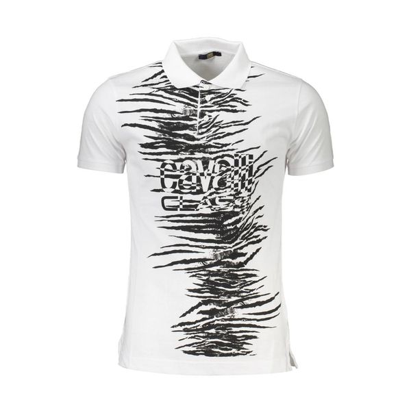 Cavalli Class CAVALLI CLASS POLO SHORT SLEEVE MAN WHITE