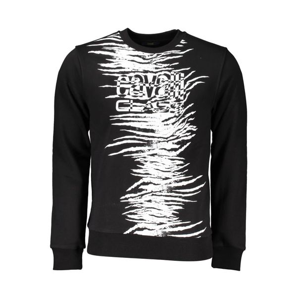 Cavalli Class CAVALLI CLASS SWEATSHIRT WITHOUT ZIP BLACK MAN