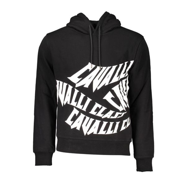 Cavalli Class CAVALLI CLASS SWEATSHIRT WITHOUT ZIP BLACK MAN