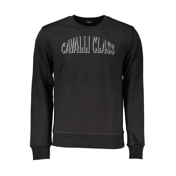 Cavalli Class CAVALLI CLASS SWEATSHIRT WITHOUT ZIP BLACK MAN