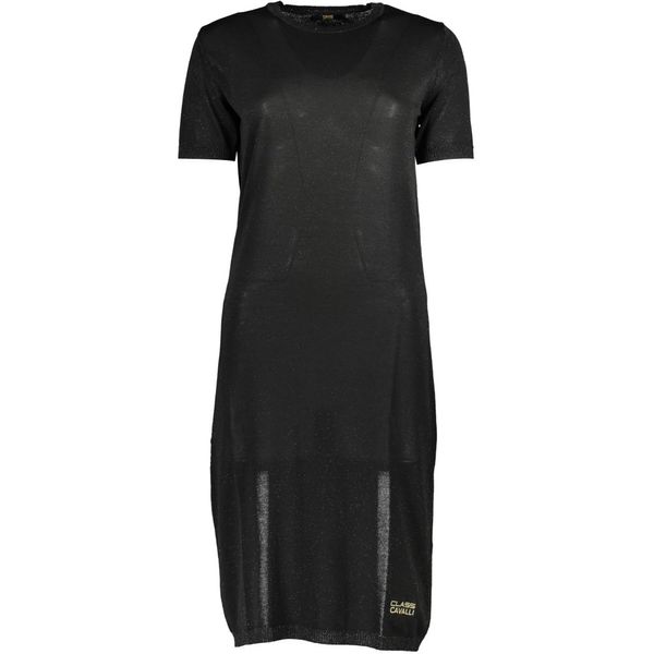 Cavalli Class CAVALLI CLASS WOMEN'S SHORT DRESS BLACK