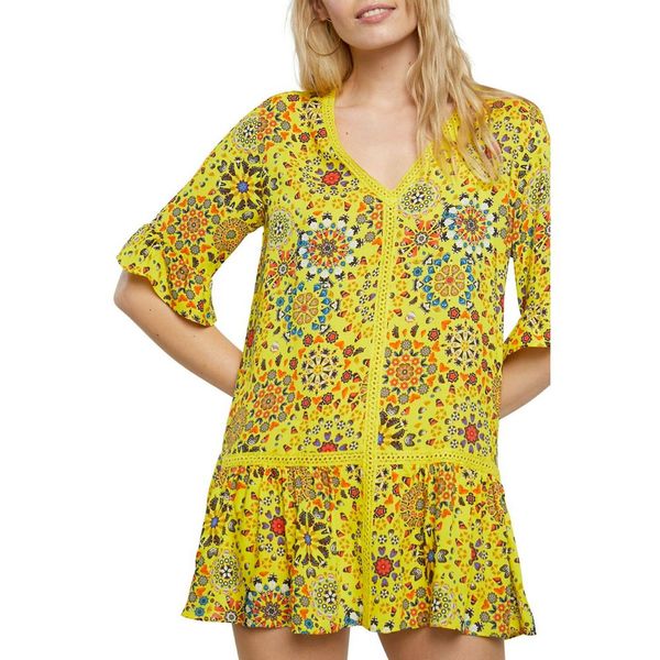 Desigual DESIGUAL SHORT DRESS YELLOW WOMAN