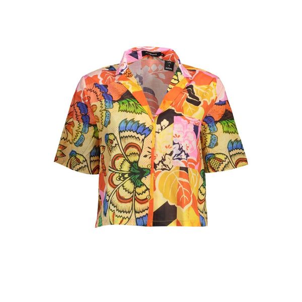 Desigual DESIGUAL SHORT SLEEVE SHIRT YELLOW WOMAN