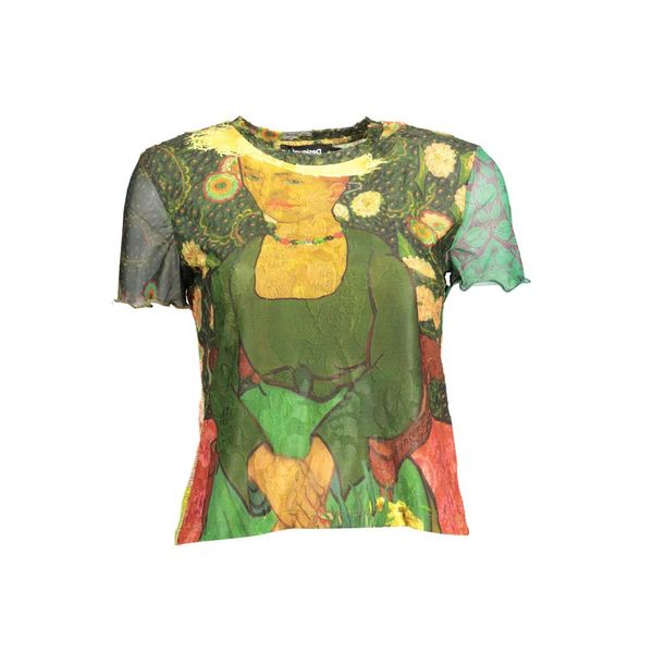 Desigual DESIGUAL WOMEN'S SHORT SLEEVE T-SHIRT GREEN