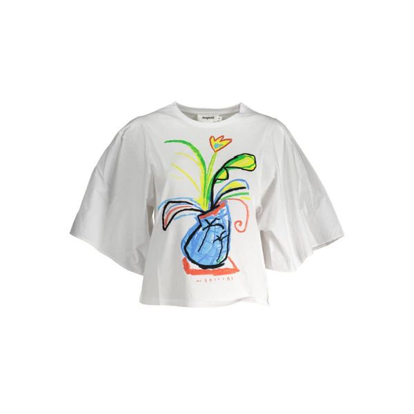 Desigual DESIGUAL WOMEN'S SHORT SLEEVE T-SHIRT WHITE