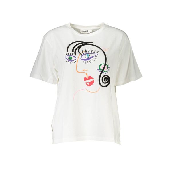Desigual DESIGUAL WOMEN'S SHORT SLEEVE T-SHIRT WHITE