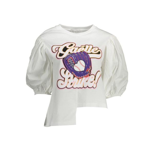 Gaëlle Paris GAELLE PARIS T-SHIRT 3/4 SLEEVES WOMAN WHITE