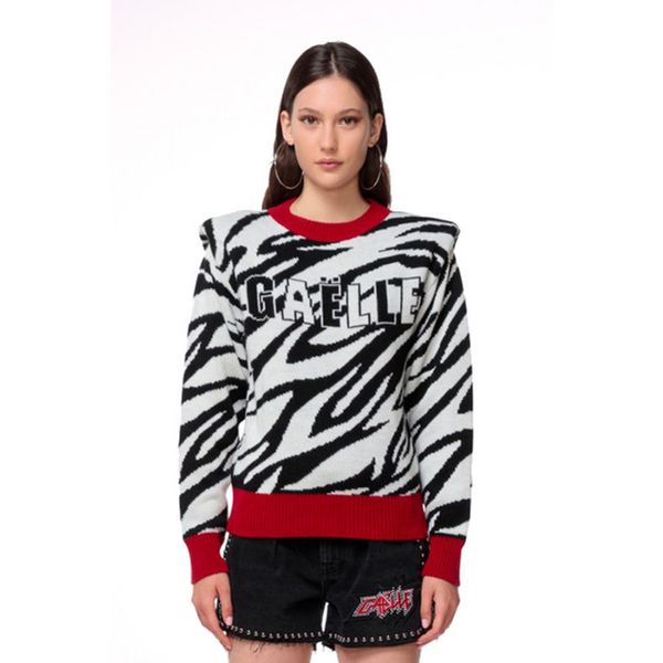 Gaëlle Paris GAELLE PARIS WHITE WOMAN SWEATER