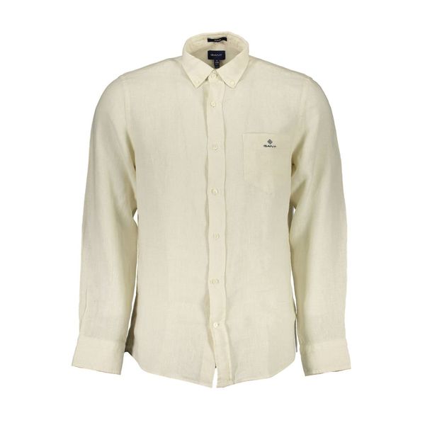 Gant GANT MEN'S BEIGE LONG SLEEVE SHIRT