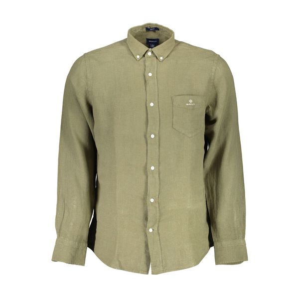 Gant GANT MEN'S GREEN LONG SLEEVE SHIRT
