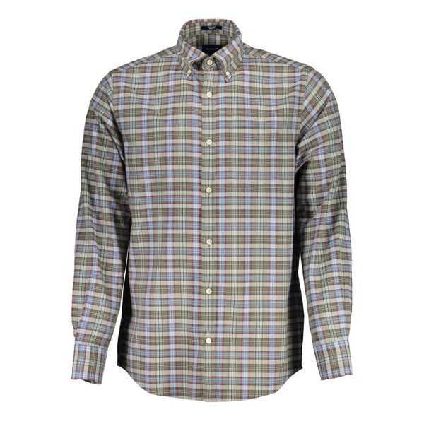 Gant GANT MEN'S GREEN LONG SLEEVE SHIRT