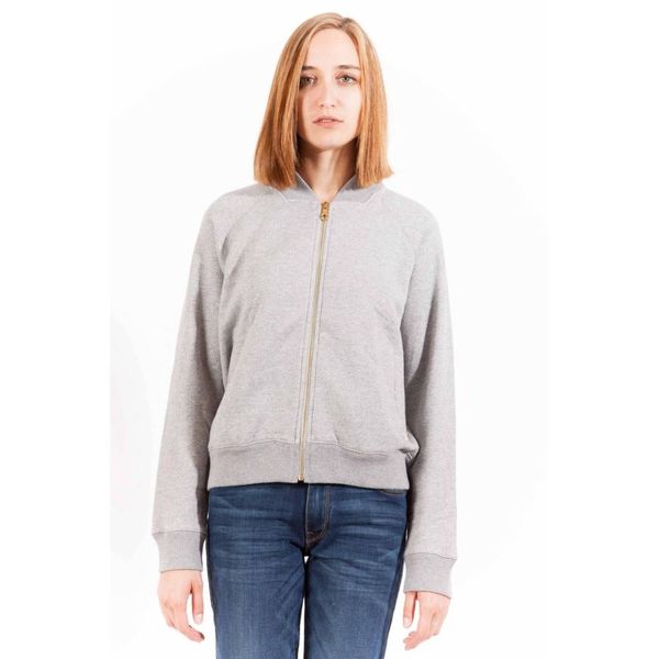 Gant GANT SWEATSHIRT WITH ZIP WOMAN GRAY