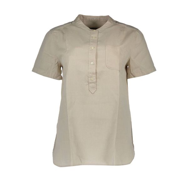 Gant GANT WOMEN'S SHORT SLEEVE BEIGE SHIRT