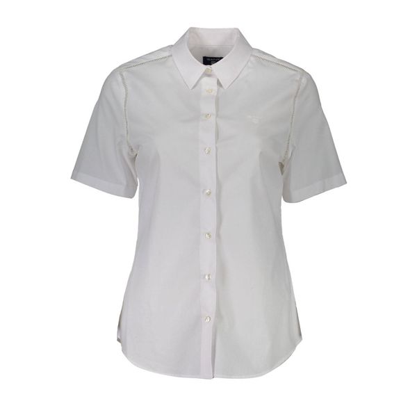 Gant GANT WOMEN'S SHORT SLEEVE SHIRT WHITE