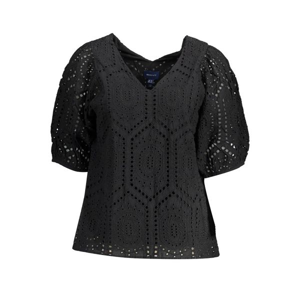 Gant GANT WOMEN'S SHORT SLEEVE T-SHIRT BLACK