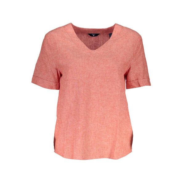 Gant GANT WOMEN'S SHORT SLEEVE T-SHIRT ORANGE
