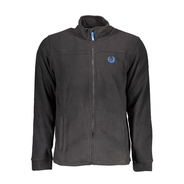 Gian Marco Venturi GIAN MARCO VENTURI MEN'S BLACK SWEATSHIRT WITH ZIP