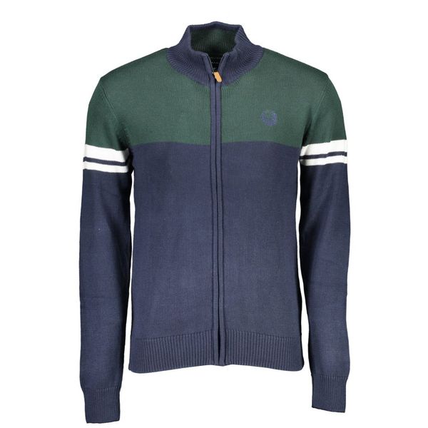 Gian Marco Venturi GIAN MARCO VENTURI MEN'S BLUE CARDIGAN