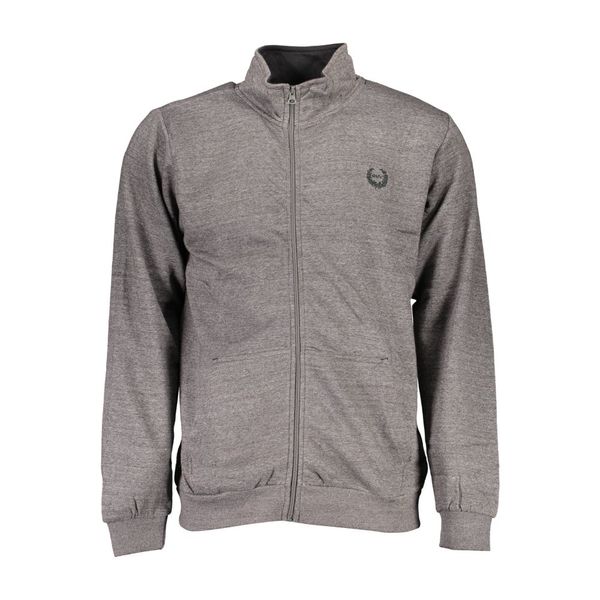 Gian Marco Venturi GIAN MARCO VENTURI SWEATSHIRT WITH ZIP MAN GRAY