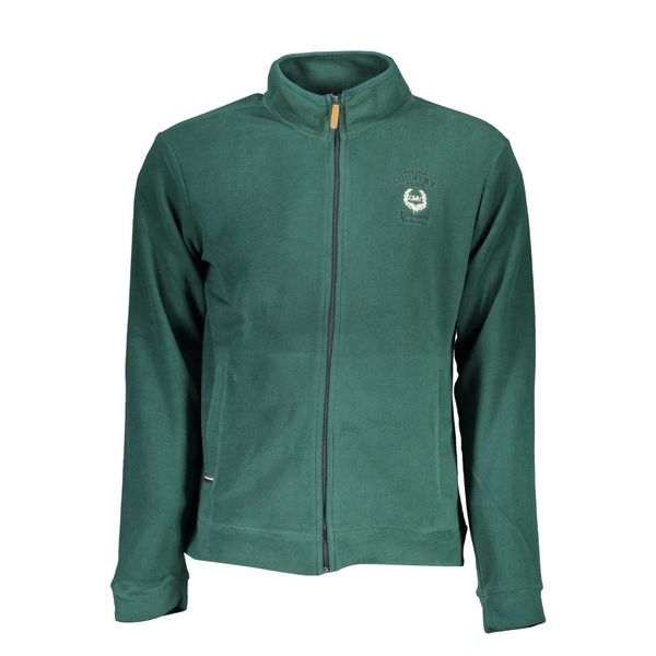 Gian Marco Venturi GIAN MARCO VENTURI SWEATSHIRT WITH ZIP MAN GREEN