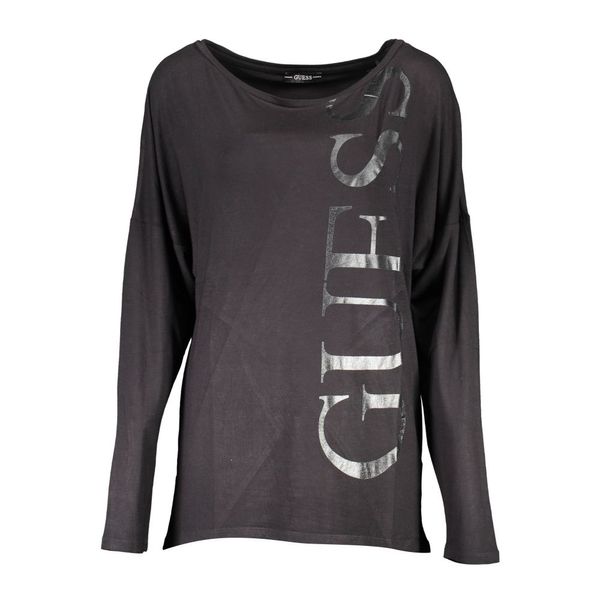 Guess GUESS JEANS LONG SLEEVE T-SHIRT WOMAN BLACK
