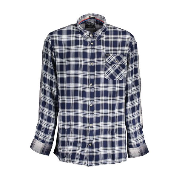 Guess GUESS JEANS MAN LONG SLEEVE SHIRT BLUE